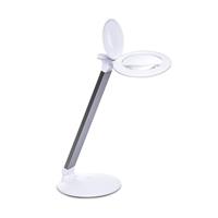 Daylight Anita Floor Lamp - The Ultimate Sewing and Quilting Light with Magnifying Lens, Phone Clamp, Storage Tray and Adjustable Brightness, Metallic Gold