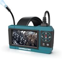 HANMATEK Industrial Endoscope, 4.3-Inch TFT Screen, 16.5ft Flexible Cable, IP67 Waterproof, 8mm Camera with Adjustable LED Lights, USB-C Charging, 4 Hours Battery Life, 180 Rotating Display IE01