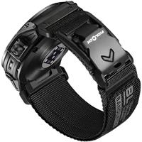 Bandletic Rugged Nylon Compatible with Garmin Easy Fit 22mm Watch Band, Soft Strap with Magnetic Fidlock V-Buckle for Fenix E/8/7 6 Pro/5 Plus/Instinct 2 3/Forerunner 965/Approach S70 47mm/Quatix 7