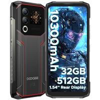DOOGEE Blade20 Ultra Rugged Smartphone, 32GB+512GB Android Phones with 1.54" Rear Screen, 10300mAh, 50MP AI Camera, 6.6" HD+, 4G Dual SIM Free Unlocked Mobile Phones, 3 Card Slots/NFC/IP68 Waterproof