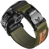 Bandletic Rugged Nylon Compatible with Garmin Easy Fit 22mm Watch Band, Soft Strap with Magnetic Fidlock V-Buckle for Fenix E/8/7 6 Pro/5 Plus/Instinct 2 3/Forerunner 965/Approach S70 47mm/Quatix 7