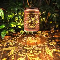 Hummingbird Solar Lantern Lights, Metal Hanging Garden Lights Outdoor Waterproof Birthday Gifts for Women Mum Grandma, Solar Garden Ornaments Decor for Patio Lawn Balcony
