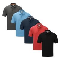 DELLMOOR Mens Solid Multicolor Polo Shirts 5 Pack, Mixcolor Lightweight 100% Pique Cotton Short Sleeve Activewear Plain Polo Shirt for Men, Multipack Regular Fit Workout Casual Polos, Size M - 5XL