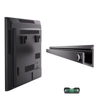 Aetubree No Stud TV Wall Bracket for 22-55 inches Flat & Curved TV, Studless TV Wall Mount for Plasterboard up to 100lbs, No Drill Drywall TV Mount Vesa Max 400400, Easy Install