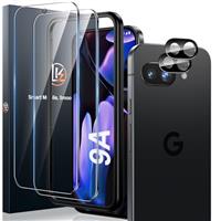 LK 2+2 Pack for Samsung Galaxy S24 FE Screen Protector, 2 Tempered Glass Film + 2 Camera Lens Protector for S24 FE, Support Fingerprint Unlock, Anti-Shatter, Anti-Scratch, Easy Installation