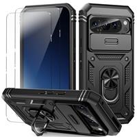 for Samsung S22 Plus Case with Camera Cover Slider, 2*Screen