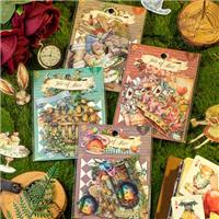 Alideco 120pcs Scrapbook Stickers Vintage Flower Window Lake View Weather Clouds People Stickers for Journaling Scrapbooking Junk Journal Crafts Embelishment Decoration