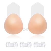 Invisible Stick on Push Up Bra - Silicone Sticky Bras Push Up Women's Adhesive Backless Bra, Reusable Strapless Bras for Backless Dresses Women