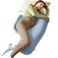 WEIKA Pregnancy Pillows for Sleeping, Memory Foam Maternity Pillow for Side Sleeper Pregnant Women, Pregnancy Body Pillow Support for Back, Belly, Hips, Detachable Pillow Cover(Blue)