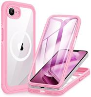 CENHUFO Compatible with iPhone 16e Case Built-in Glass Screen Protector,Fits for Magsafe,360 Full Body Shockproof Protective Phone Case for iPhone 16e 6.1 Inch