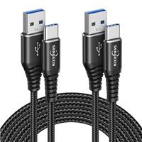 USB C Cable Fast Charge,USB A to USB C Type C Charger Fast Charging Lead for Samsung Galaxy S24 S23 S22 S21 S20 FE Ultra S10 S9 S8,A14 A53 A50 A70 A54,Google Pixel 8 7 6,Huawei,Xiaomi,Switch