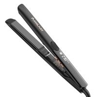 ANNLARY Hair Straightener, 1 Inch Flat Iron Straightener and Curler 2 in 1, Titanium Ceramic Ionic Dual Voltage Straightener with Anti-Iron Silicone for Less Frizz, Shinier & Smoother Hair