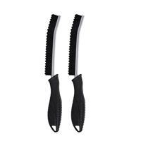 Upgrade Curved Toilet Brush Set - Long Handle, Strong Plastic Bristles for Deep Cleaning, Edge Cleaner