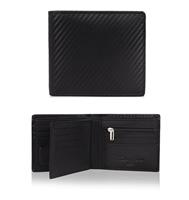 Hudson & James Genuine Leather RFID Blocking Wallet Mens with Card Holder, banknote compartments Zip Coin Pocket Minimalist Wallets for Men UK with Gift Box