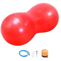 JF HOME BLISS Peanut Ball Therapy with Pump, Sensory Gym Ball for Yoga, Pilates, Core Training & Balance, PVC Exercise Ball for Autism, Posture Fitness Equipment for Kids Children Adults (90x45CM)
