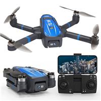 Toladrone TL16 Brushless Motor Drone for Beginners, Blue