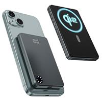 Minthouz Qi2 Power Bank, 5,000mAh Magnetic PowerBank with 20W USB-C,15W Ultra-Fast Wireless Charging MagSafe Portable Charger,Compatible with iPhone 16/15/14/13/12/Pro/Pro Max Series,Samsung,Air Pods