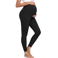 ACTINPUT Maternity Leggings Over Bump High Waist Black Pregnancy Pants Soft Belly Support Stretchy Workout Yoga Trousers