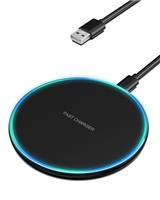 Sanicata Wireless Charger, Wireless Charging Pad for iPhone 16/15/14/13/12/11 Pro/Pro Max/XS Max/XR/SE, 15W Max Fast Wireless Charger for Samsung Galaxy S24/S23/S22/S21S20/Note10/9, AirPods 2/Pro...