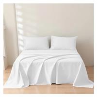 Rehan & Co 100% Egyptian Cotton Fitted Sheets 300 Thread Count Breathable Hotel Qulaity Bedding 12 / 30cm Deep Fitted Bed Sheet.