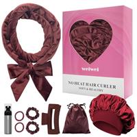 weiwei Velvet Heatless Curlers Rollers Headband -Style 3