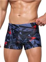 Arcweg Men's Swimming Trunks Shorts with Removable Pad Sport Boxer Swimwear Boxers Underwear Drawstring Summer Beach Board Shorts Elastic Swimsuit Bottom
