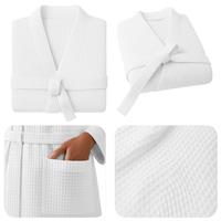 Waffle Dressing Gown Men - Bathrobe Ladies Dressing Gowns Li