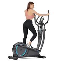 Dripex Cross Trainer, Magnetic Elliptical Exercise Machine for Home, Quiet & Smooth Elliptical Trainer w/ 16 Levels Resistance, 8KG Flywheel, 38CM Stride, LCD Monitor, Pulse Sensor