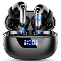 Wireless Earbuds, Bluetooth 5.4 Headphones with 4 ENC Noise Cancelling Mic, Mini Wireless Headphones in Ear Deep Bass, wireless Earphones 48H Playtime LED Display, Ear buds IP7 Waterpoof, USB-C, Green