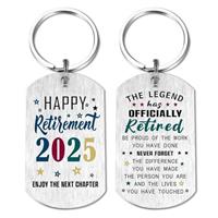 Viayen 2025 Retirement Gifts for Women Men Coworkers - The Legend has Officially Retired Keyring Decorations