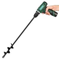 Garden Auger Drill Bit for Planting, Bulb Planting Auger, Post Hole Digger,Fence Post Digger Tool,Auger Hole Digger for 3/8" Hex Drive