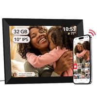 Frameo 10.1 Inch WiFi Digital Picture Frame, 1280x800 HD IPS Touch Screen Photo Frames, 32GB Memory, Auto-Rotate, Desk or Wall Mounted, Share Photos/Videos Instantly via Frameo App from Anywhere