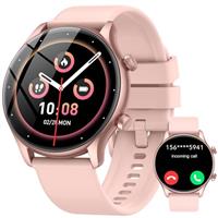 vamout Smart Watch, 1.39" Smartwatch for Men Women (Answer/Make Call), Fitness Activity Tracker with Heart Rate & Sp02 Monitor, 100+ Sport Modes, IP68 Waterproof Fitness Watch for Android iOS (Black)
