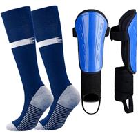 Aquzhou Kids Football Socks and Kids Shin Pads Aged 5-12, Sh