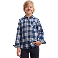 DELLMOOR/Shishoo Boys Plaid Flannel Shirts, Boys Lumberjack Long Sleeve Tartan Sleek and Long Sleeve Cotton Shirts, Lightweight Regular Fit Casual Chack Shirt for Kids, Ages 7-13 Years