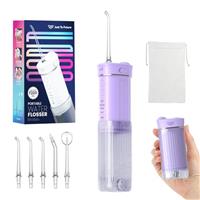 JTF Travel Water Flosser Cordless,Portable Water Dental Flosser with DIY Modes