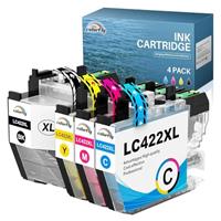 colorfly LC421XL Compatible Ink Cartridge Replacement for LC-421 / 421XL VAL Ink Cartridges Work with Epson DCP-J1050DW DCP-J1050DW MFC-J1010DW Printers (4 Pack)