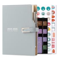 Academic Diary 2023 A5 Day to Page,Schedule Organizer with Calendar Stickers, Agenda Diary Planner with Pen Holder and Pen,Premium Thicker Paper 14 X 21.5 cm