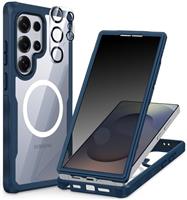 CENHUFO Compatible with Samsung Galaxy S25/S25 Ultra Privacy Case Built-in Screen Protector