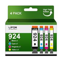 LIFOR 302XL Ink Cartridges 302 Ink Cartridges Combo Pack Remanufactured for HP 302 XL Black and Colour Ink for HP Envy 4520 4527 4524 4523 OfficeJet 3835 3830 3831 4650 DeskJet 3630 Packing May Vary