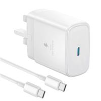 Samsung Fast Charge Plug, Samsung USB C Charger Plug UK Type C Charging Plug USBC for Galaxy S25/S24 Ultra/S23/S22/S21 FE/S20/A16/A15/A14/A13/A12/A32/A33/A34/A35/A52S/A53/A54/A55/A05S/A20E