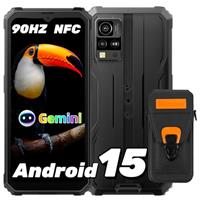 Blackview BV4800 SE Rugged Smartphone, 2025 Newest Android 15 Phone, 12GB RAM+64GB ROM/2TB Rugged Phone, 6.56'' 90Hz Display, 16MP AI Camera, IP68/69K Waterproof, 5100mAh, NFC, Face Unlocked -Black