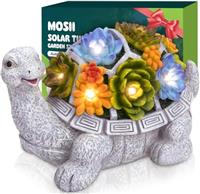 Mosii Solar Cat Garden Ornaments Outdoor, Cute Resin Garden Statue Figurine