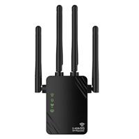 AILKIN 1200Mbps WiFi Extender Repeater, Ethernet Port, Internet Booster, Access Point, 5GHz and 2.4GHz dual band Wi-Fi enhancer Range Extender, Works with Any WiFi Router, Enhance home wireless signal
