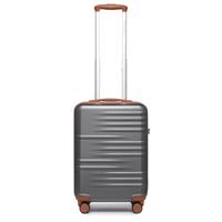 British Traveller Suitcase Lightweight Hand Luggage Suitcase Hard Shell Carry On with 4 Spinner Wheels TSA Lock