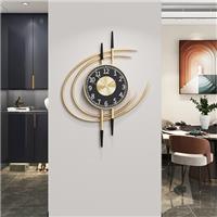 QHENS Wall Clocks for Living Room, 54cm Large Modern Silent Wall Clock, Gold Clock with No Ticking, Scandinavian Design with Sweep Movement, Easy to Read, for Home Deco