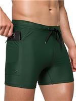 Arcweg Mens Swimming Trunks Swim Trunks Shorts Elastic Men's Swimwear with Zipper Pockets Men's Swimming Briefs Drawstring Board Shorts for Beach Swimming