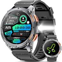Joautrial GPS Smart Watch for Men, 1.43''AMOLED Smartwatch with Answer/Make Call, 170 Sports Modes, Compass, LED Flashlight, Heart Rate, Stress Monitor, IP68 Waterproof Watch for Android iOS