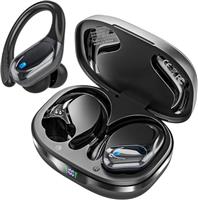 Wireless Earbuds Bluetooth Headphones 80hrs Playback Ear Buds Power Display with Noise Canceling Mic Headsets for Sports/Workout/Running