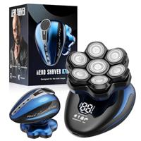 FitSan Electric Razor for Men: Wet/Dry Shavers with Pop up Trimmer-Rechargeable Beard Shavers with Led Display-IPX7 Waterproof